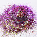 2020 change color  chameleon makeup nail art glitter